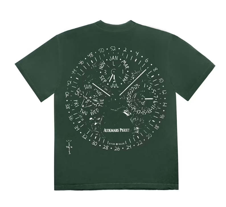 Travis Scott CJ x Audemars Piguet Watch Face Tee Green