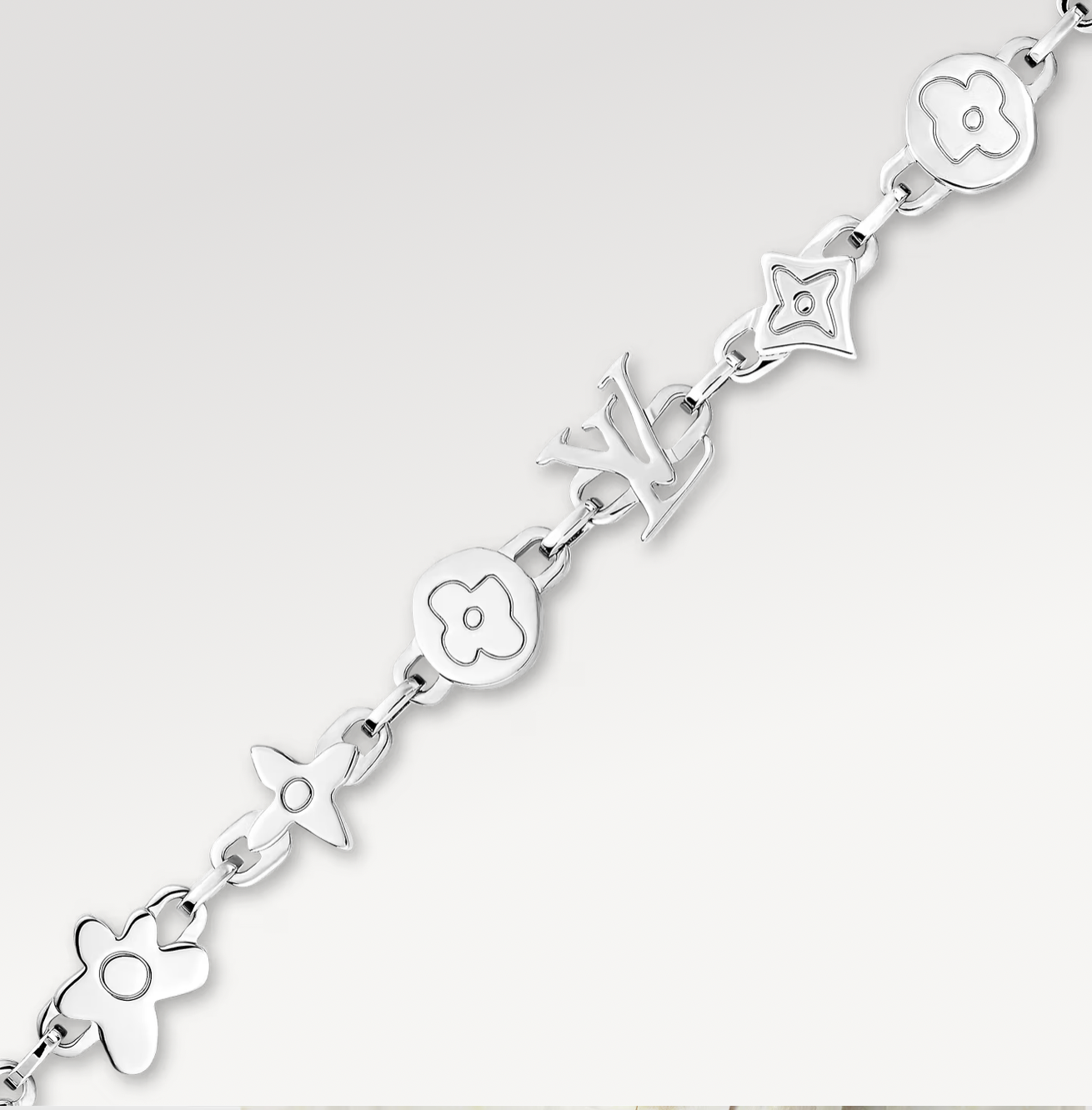 Louis Vuitton by Tyler, the Creator Monogram Craggy Bracelet Silver-color