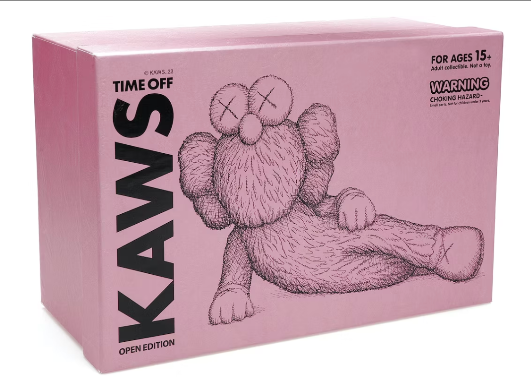 KAWS TIME OFF Vinyl Figure Pink