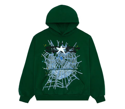 Sp5der Web Hoodie Hunter Green