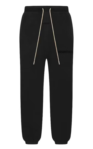 Fear of God Essentials Cream Drawstring Sweatpant Jet Black