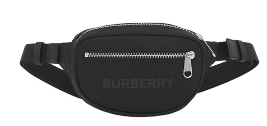 Burberry Logo Print Nylon Cannon Bum Bag Small Black