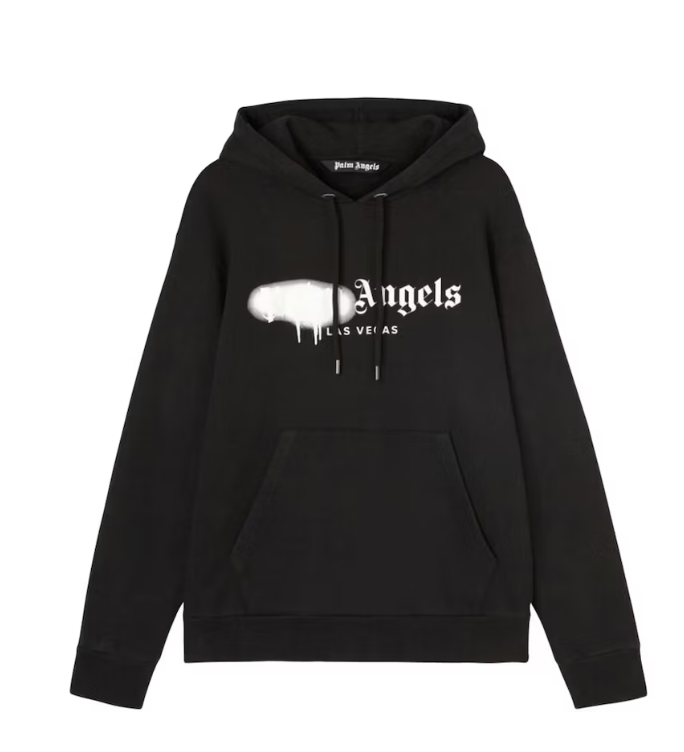 Palm Angels Las Vegas Sprayed Hoodie Black/White