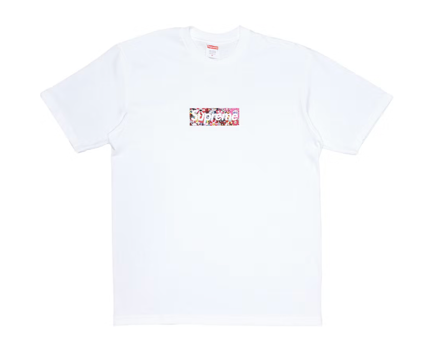 Supreme Takashi Murakami COVID-19 Relief Box Logo Tee White