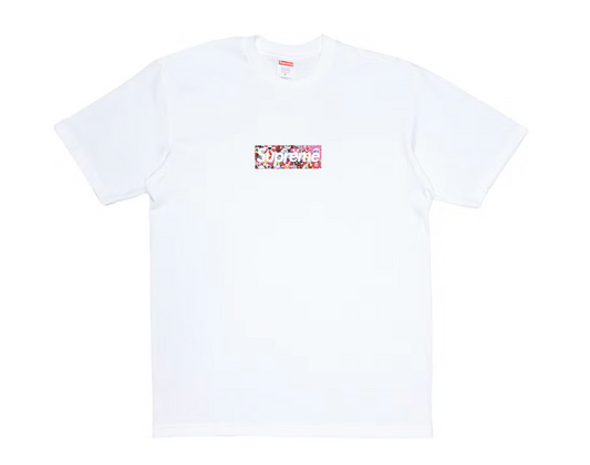 Supreme Takashi Murakami COVID-19 Relief Box Logo Tee White