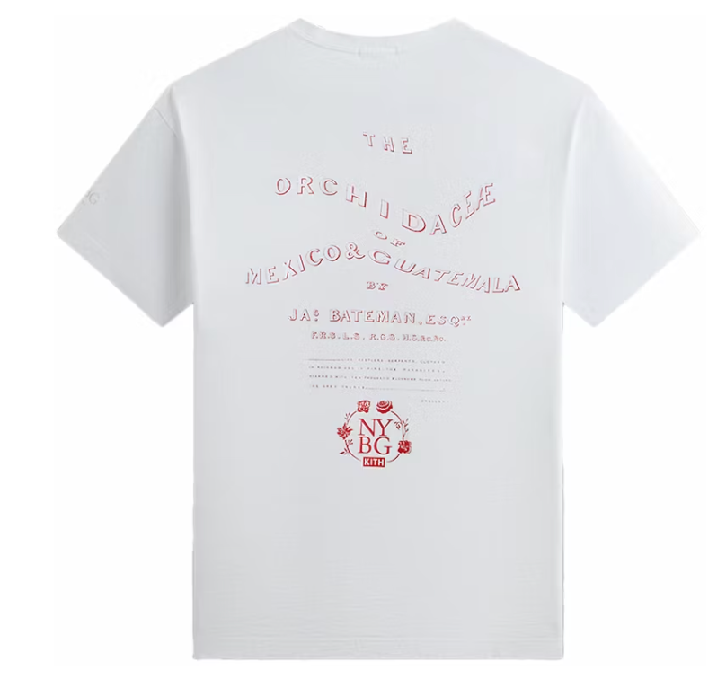 Kith x New York Botanical Garden Title Page Vintage Tee White