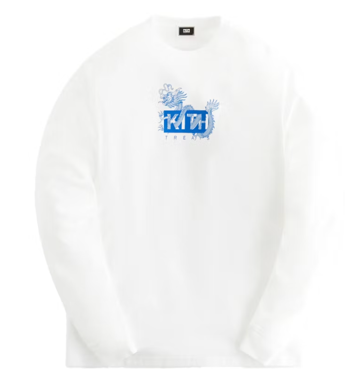 Kith Treats Year of the Dragon Long Sleeve Tee White